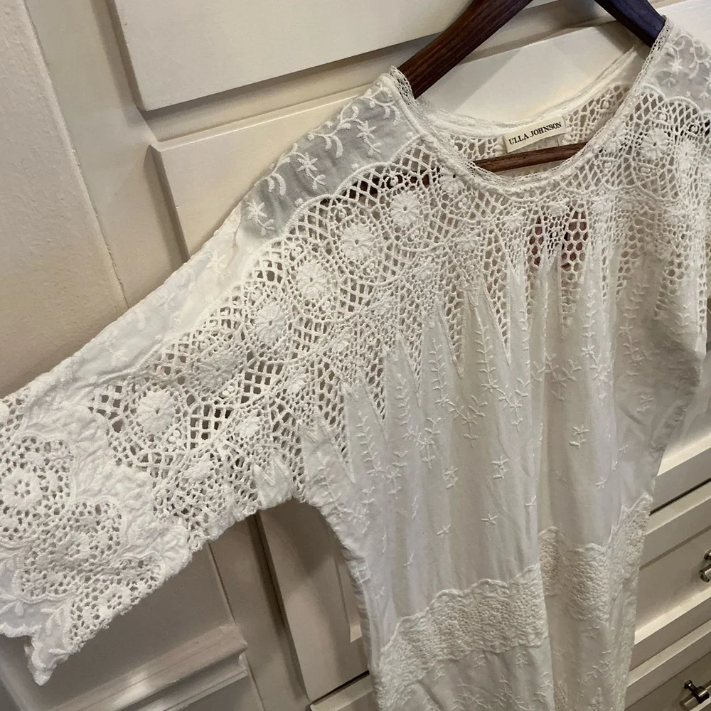 Ulla Johnson White Lace 100% cotton dress - Picture 4 of 9